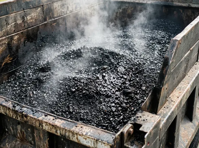 Asphalt, hot load